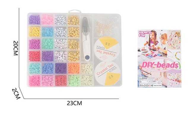 Набір бісеру H 6-19 (96/2) ліска, фурнітура, в боксі