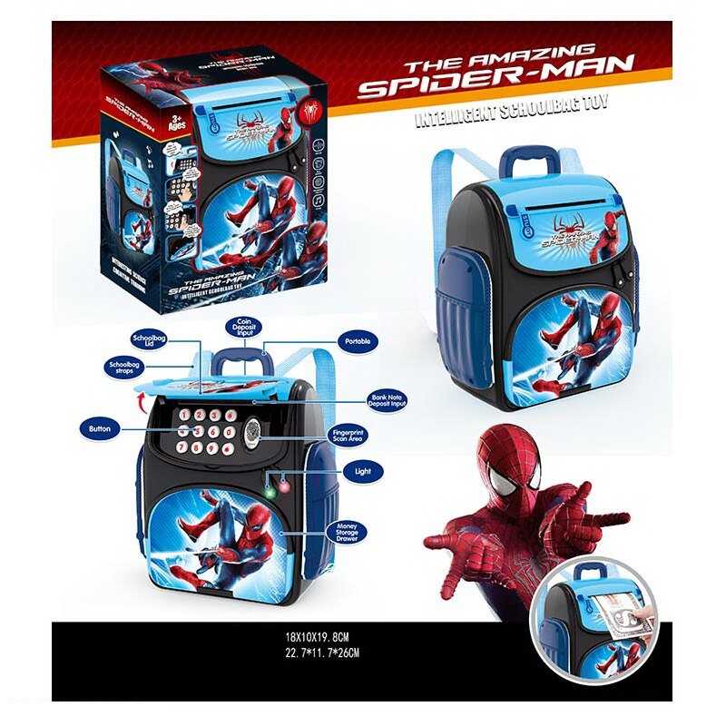 Сейф WF 3008 SM (48/2) “Рюкзак”, звук, підсвічування, імітація сканування відбитка, в коробці