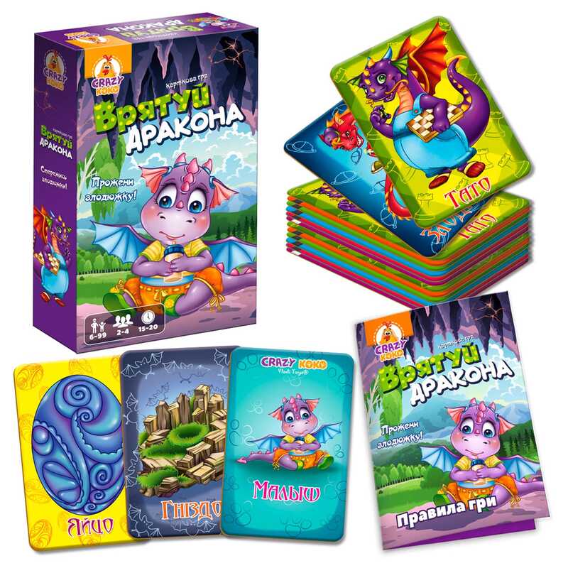 гр Гра настільна розважальна "Врятуй дракона" VT8077-03 (21) "Vladi Toys"
