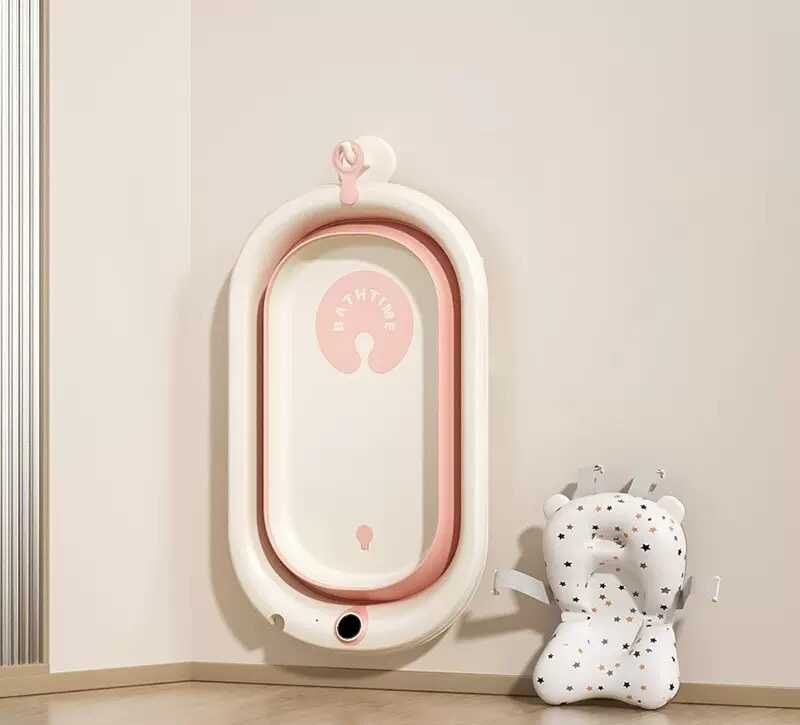 гр Ванночка дитяча складна Bimbo 9326-17 (1) розмір 76х47*21см, клапан зливу, розкладні ніжки, електронний датчик температури, матрац, в коробці