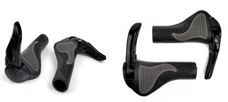 Ручки для керма сталеві с грипсами YF-2629 (50) ЦІНА ЗА КОМПЛЕКТ 2 ШТУКИ