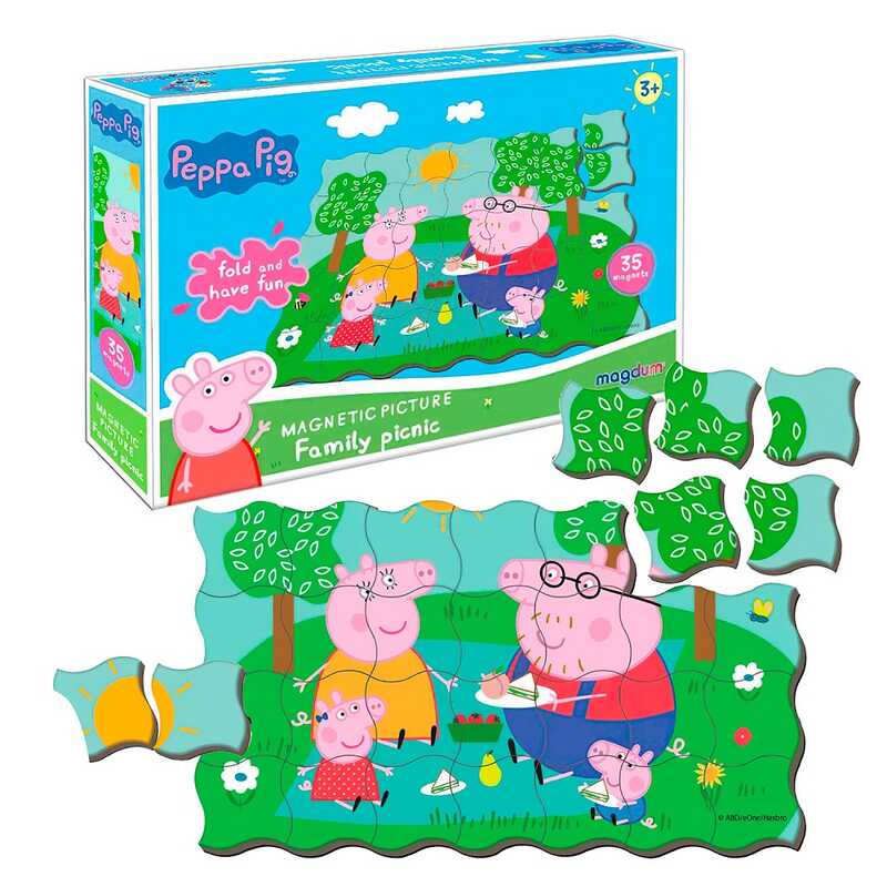 гр Магнітні пазли ME 5031-08 "Свинка Пеппа. Пікнік" (60) "Magdum"