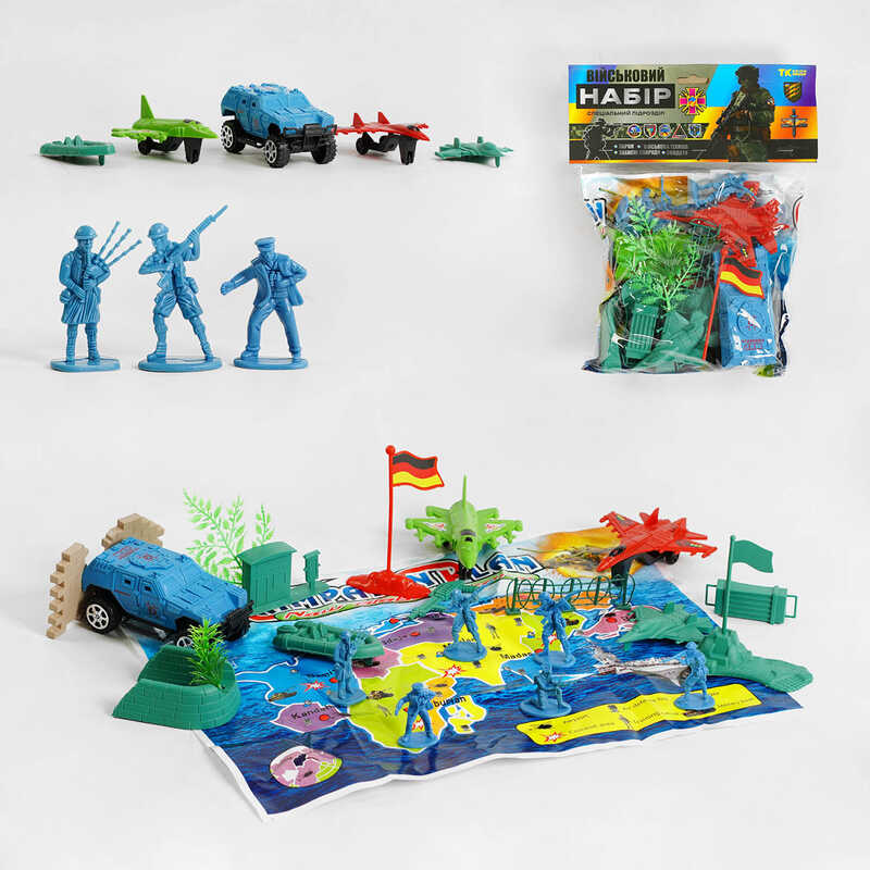 Комбат TK 53455 (144/2)  "TK Group", зброя, солдати, техніка, декорації, карта, в пакеті