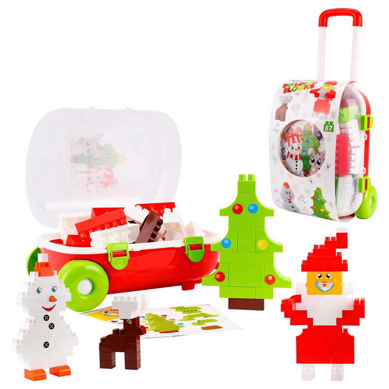 гр Конструктор 8805 (3) "Technok Toys", "Новий Рік", 87 елементів, у валізі