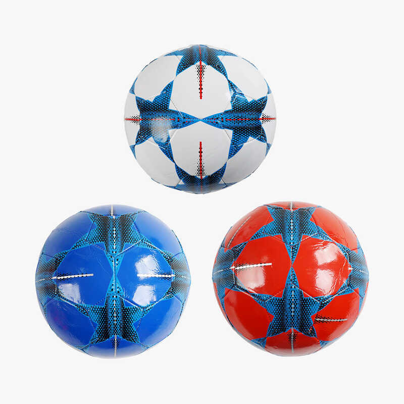 М`яч футбольний C 70147 (100) 3 кольори, розмір №5, матеріал PVC, 280 грамів, гумовий балон, ВИДАЄТЬСЯ ТІЛЬКИ МІКС ВИДІВ