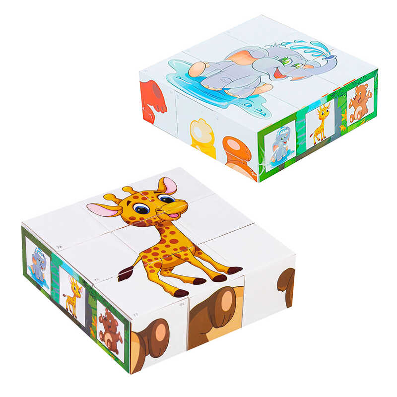 гр Кубики "Кумедні тварини" 0415 (21) "BAMSIC"