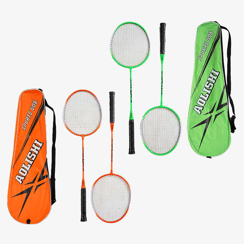 Бадмінтон D 40128 (50) 2 кольори, 2 ракетки, металевий каркас, в чохлі