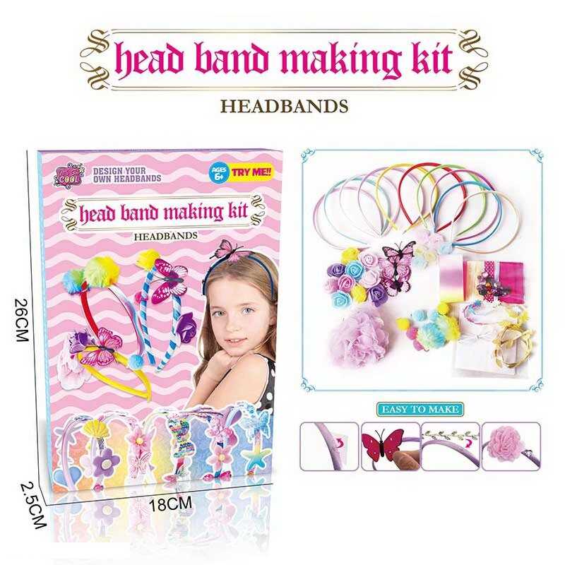 Набір для створення прикрас JX 20437-4 A (108/2) 10 обручів, метелики, прикраси, в коробці