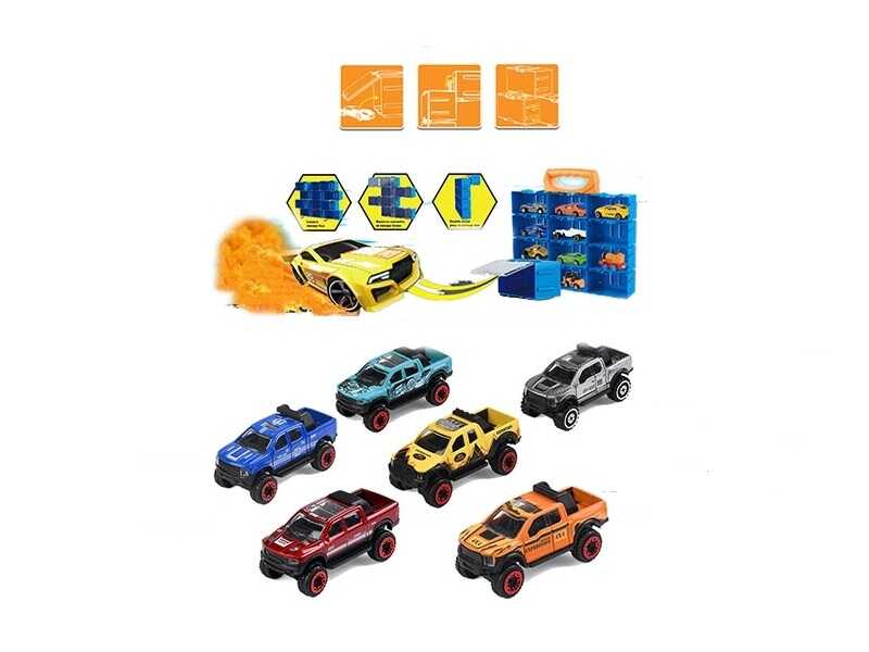 Набір машин 5508-3 (60/2) 6 штук, металопластиковий корпус, в коробці