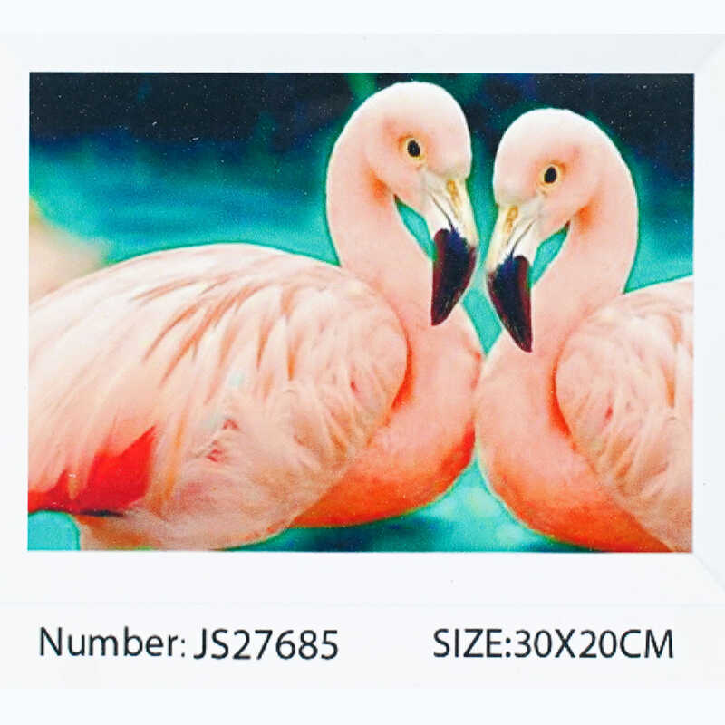 Алмазна мозаїка JS 27685 (50) "TK Group", 20х30 см, “Фламінго”, в коробці