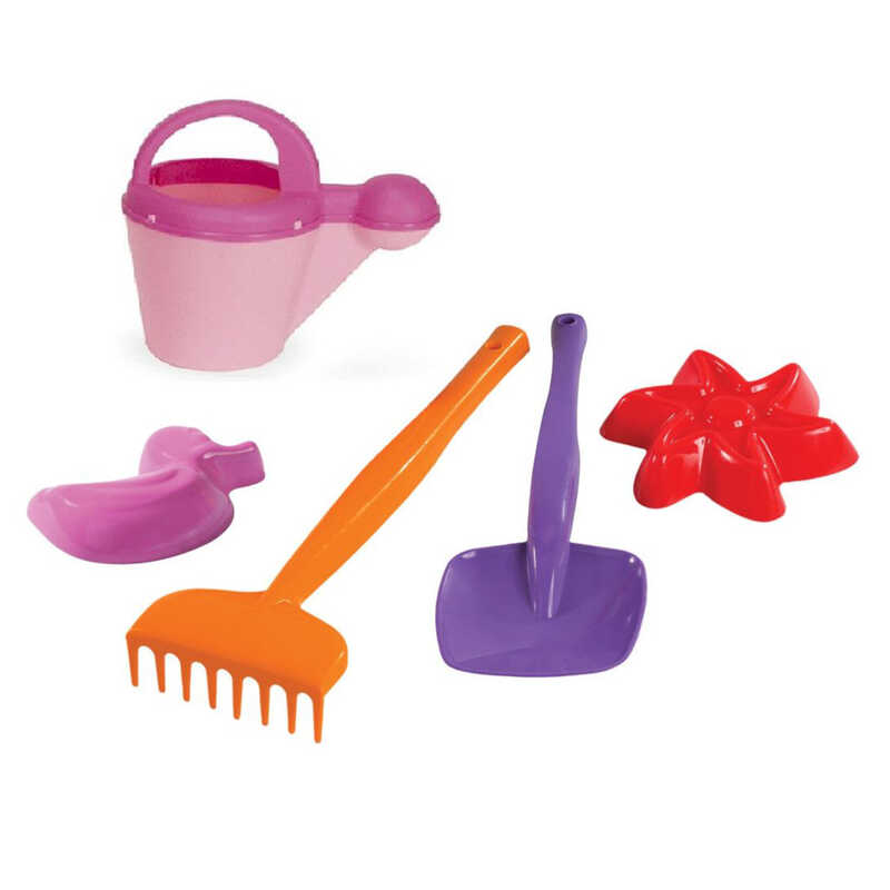 гр Набір для піску "Фантазія" 39059 (25) "Tigres", 5 елементів, лійка, грабельки, лопатка, 2 формочки, в сітці