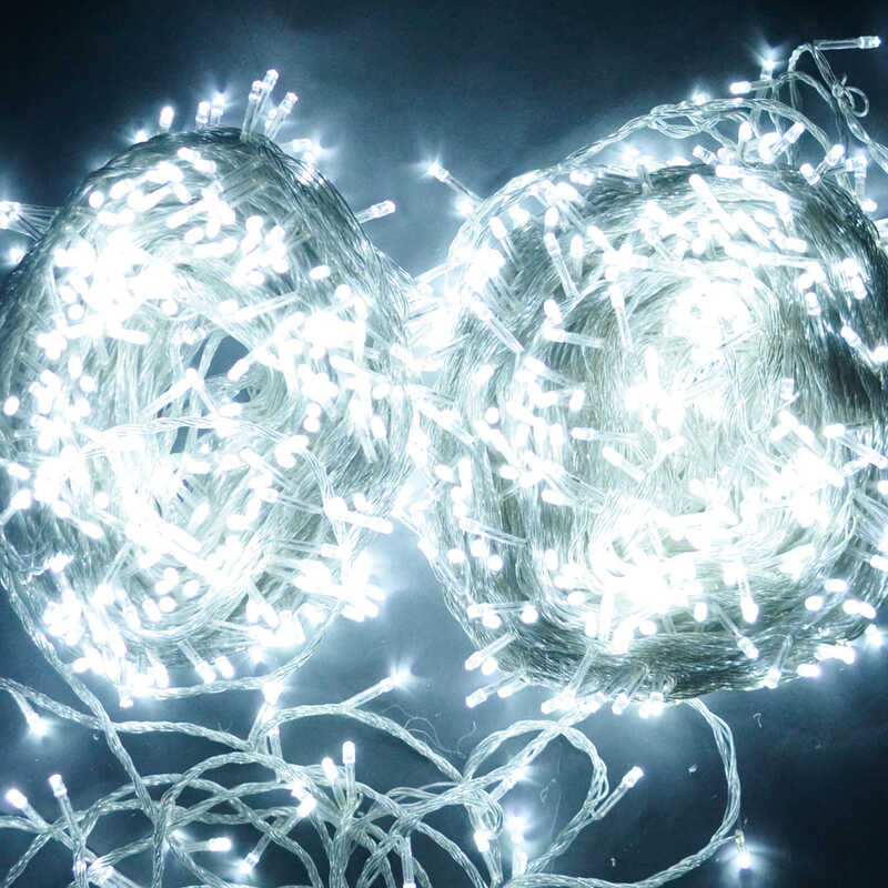 Гірлянда C 31318-652 (20) 1578 лампочок, 98,5 метра, біла, від мережі 220 В, в коробці