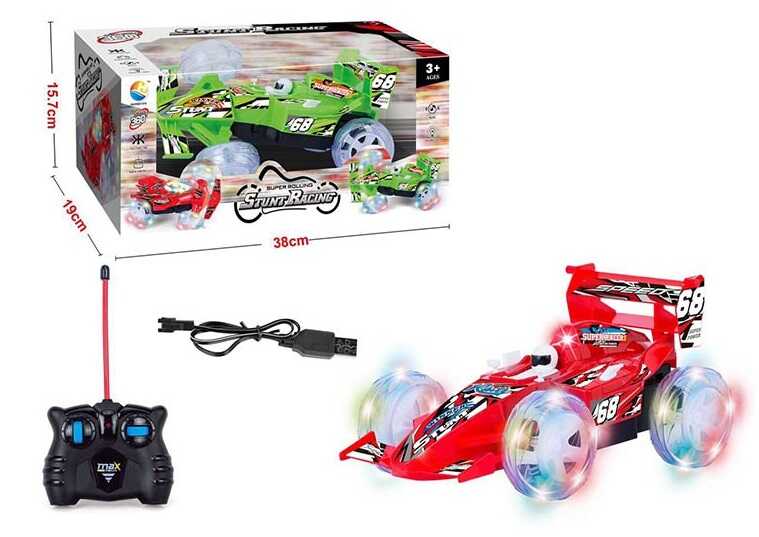 Машинка на радіокеруванні  FA 9822 (24) 2 кольори, звук, світло, акум. 4,8 V, обертається передня вісь, у коробці