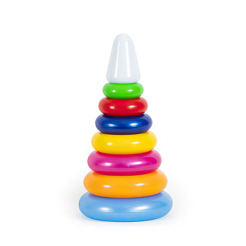 гр Іграшка дитяча "Піраміда Веселка 2" 1819 (25) "BAMSIC", 15х29 см