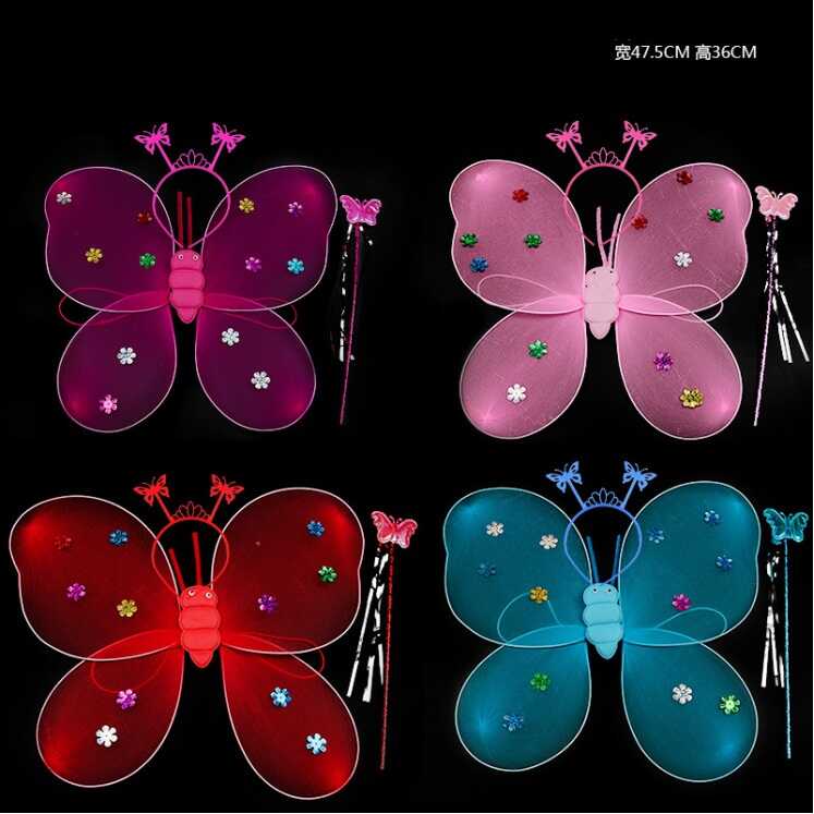 Крила С 68491 (300) чарівна паличка, обруч, в пакеті, ВИДАЄТЬСЯ МІКС