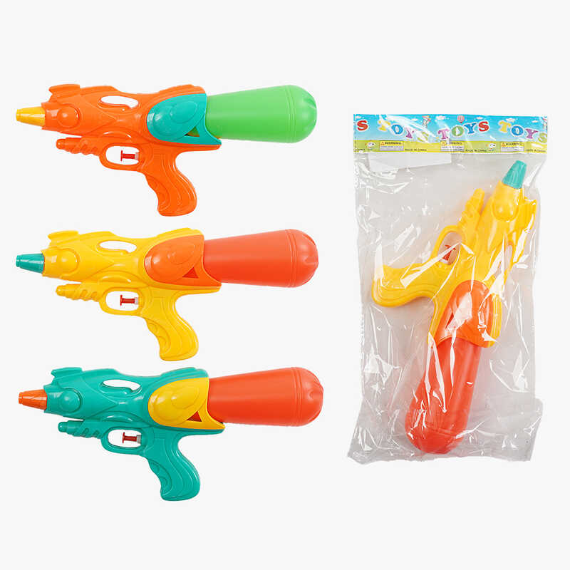 Водний пістолет 1276 (240/2) 3 кольори, 28 см, знімний балон, механічний принцип роботи, в пакеті, ВИДАЄТЬСЯ ТІЛЬКИ МІКС ВИДІВ