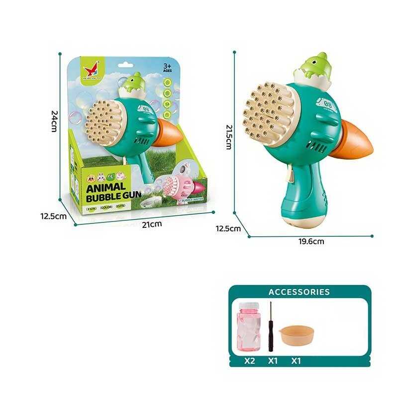 Пістолет з мильними бульбашками XH 118 (48/2) автоматичний принцип, на батарейках, пляшечка з мильним розчином, посудина, в коробці