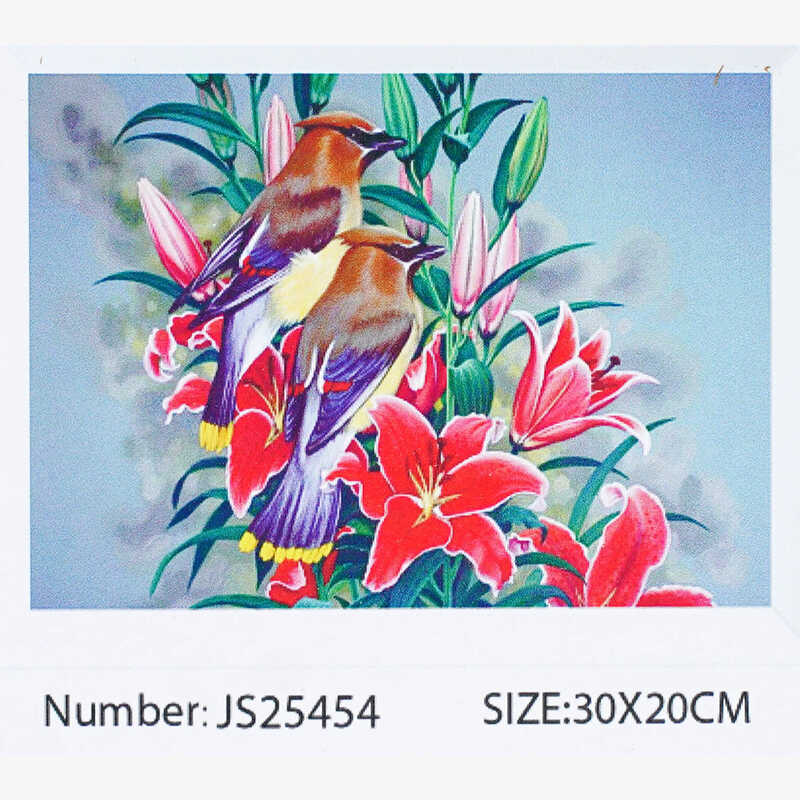 Алмазна мозаїка JS 25454 (50) "TK Group", "Птахи", 30х20 в коробці