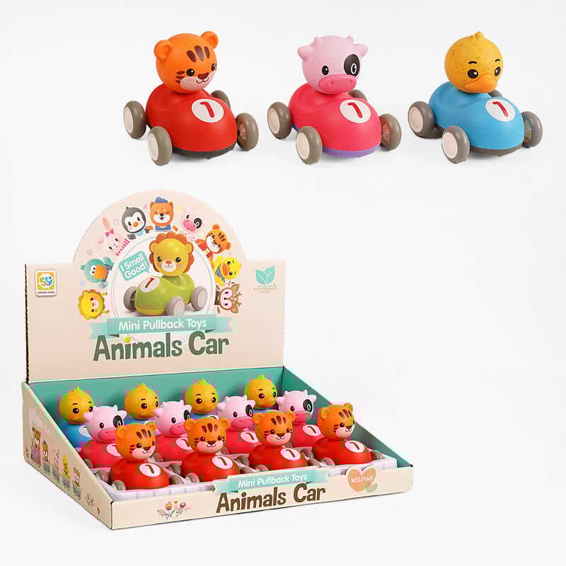 Набір машин SY 032 A (24/2) ЦІНА ЗА 12 ШТУК В БЛОЦІ, інерція, гумові колеса, в коробці