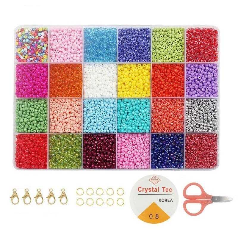 Набір бісеру 1199-70 (96/2) ножиці, ліска, фурнітура, в боксі