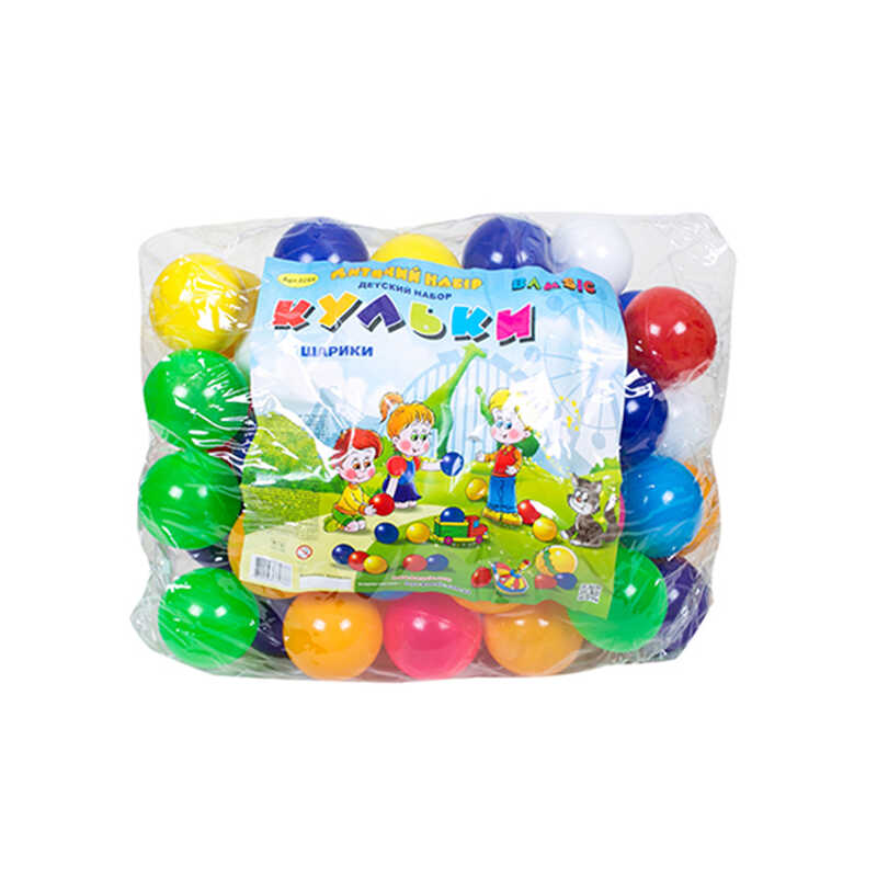 гр Набір кульок 0264 (3) "BAMSIC" 65 шт, d-8 см, у пакеті