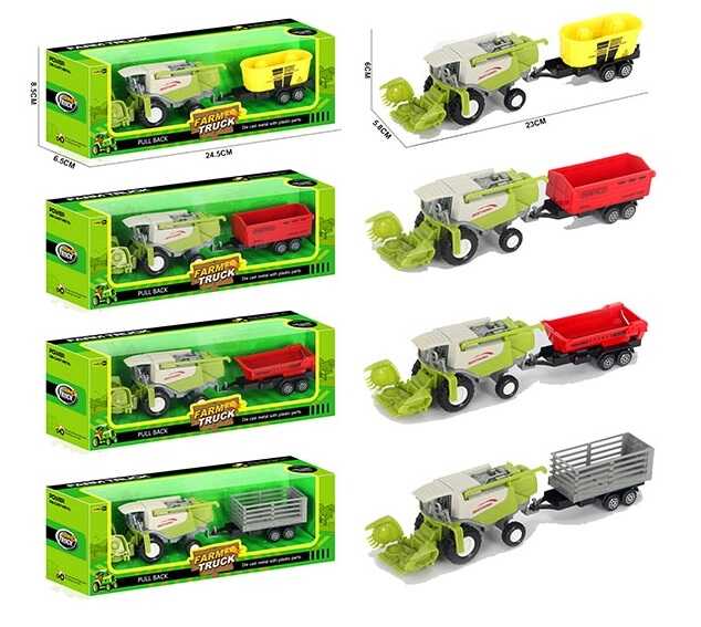 Комбайн 955-210 (144/2) 4 види, металопластик, знімний причіп, навісне обладнання, в коробці, ВИДАЄТЬСЯ МІКС