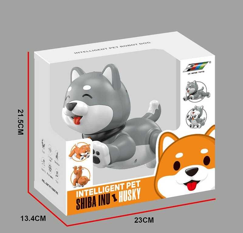 Собачка на радіокеруванні K 47 Штрихкод=80756 (12) акумулятор 3.7 V, USB кабель, підсвічування, звук, музика, виконує команди, сенсорні датчики, програмування, в коробці