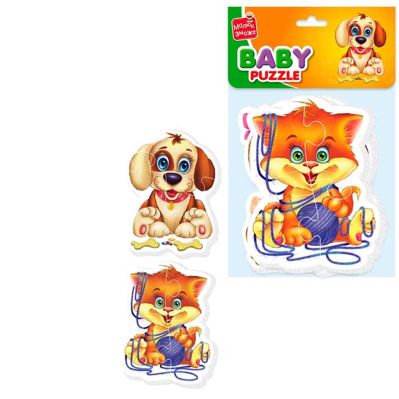 гр Магнітні бейбі пазли "Домашні улюбленці" VT3208-19 (50) "Vladi Toys"
