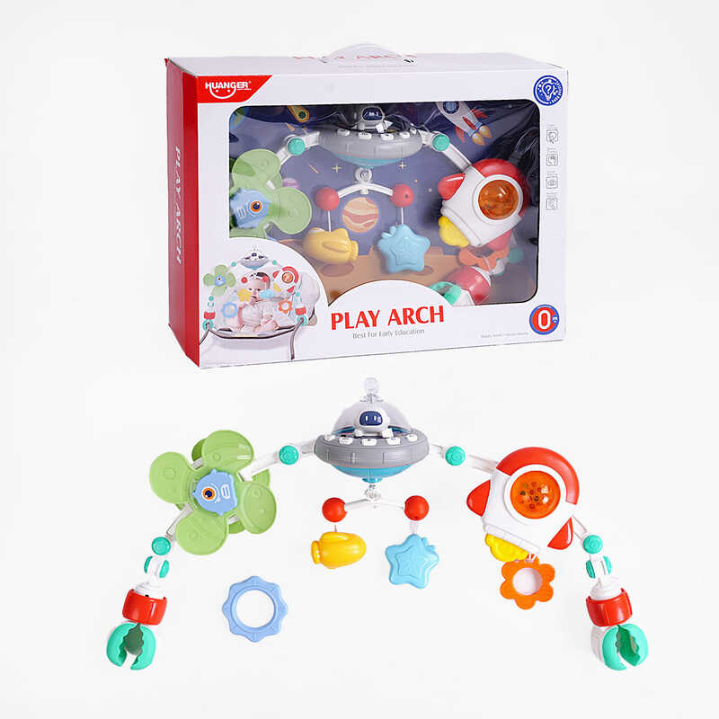 Брязкальце-дуга HE 0318 (12) музика, підсвічування, брязкальце, прорізувачі, в коробці