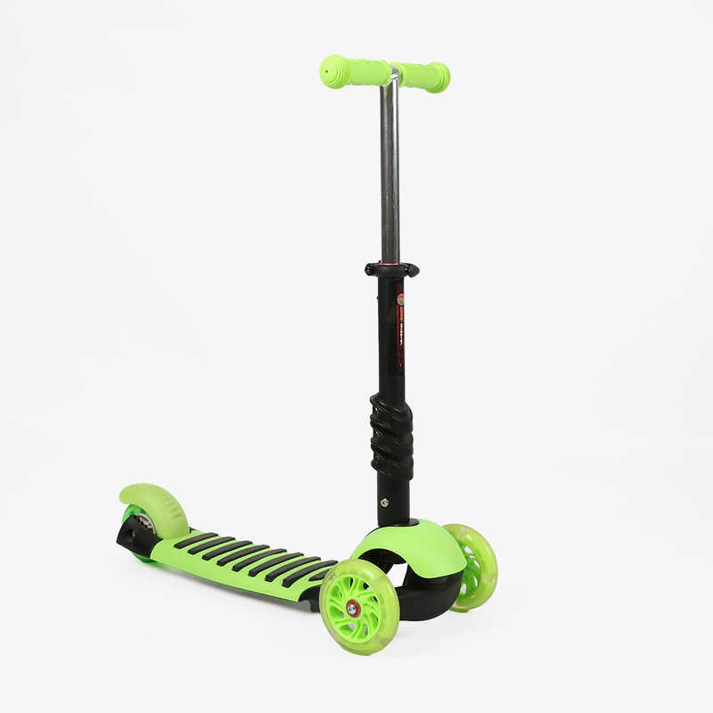 Самокат триколісний 1069-3 , Best Scooter, PU колеса, ПІДСВІЧУВАННЯ, в пакеті