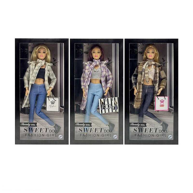 Лялька  XD 121-1 (120/2) 3 види, висота 30 см, шарнірні суглоби, аксесуари, в коробці, ВИДАЄТЬСЯ МІКС ВИДІВ