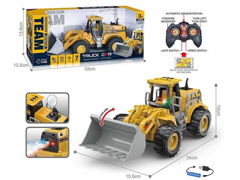 Екскаватор на радіокеруванні MDP 268-3 A (48/2) акумулятор 3.7 V, пульт 2.4 GHz, підсвічування, парогенератор, гумові шини, в коробці