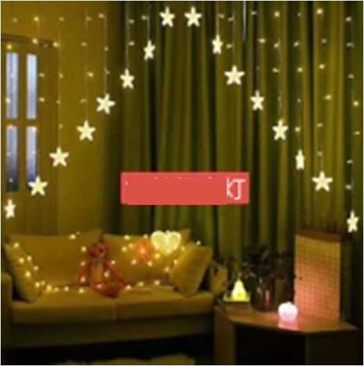 Гірлянда з пультом C 61482 (36) "Зірки", 5.7 метрів, біле світло, від USB, 8 режимів, пульт дистанційного керування, у коробці