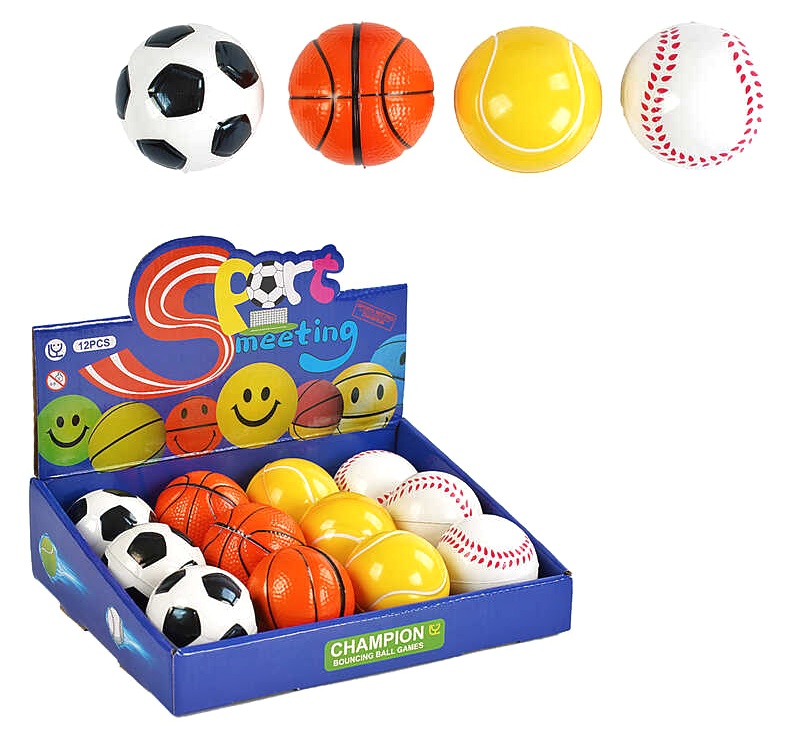 М`яч "Гравіті" C 66890 , 6 см, гравітаційний стрибунець, ЦІНА ЗА 12 ШТУК В БЛОЦІ , дісплей