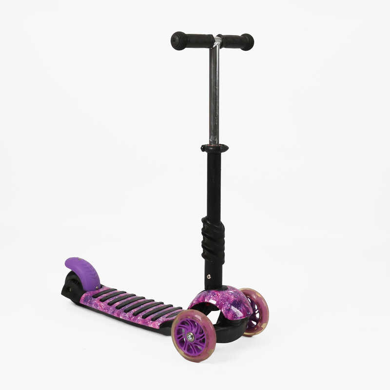 Самокат триколісний 44188-1 , Best Scooter, PU колеса, ПІДСВІЧУВАННЯ, в пакеті