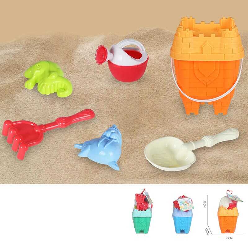 Пісочний набір KZ 6444 (72/2) 3 кольори, в сітці, ВИДАЄТЬСЯ ТІЛЬКИ МІКС ВИДІВ