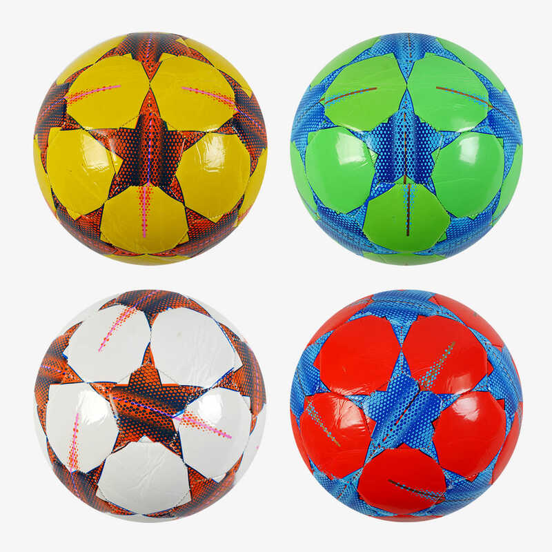 М'яч футбольний C 62394 (80) 4 кольори, вага 300-310 грамів, гумовий балон, матеріал PVC, розмір №5, ВИДАЄТЬСЯ МІКС