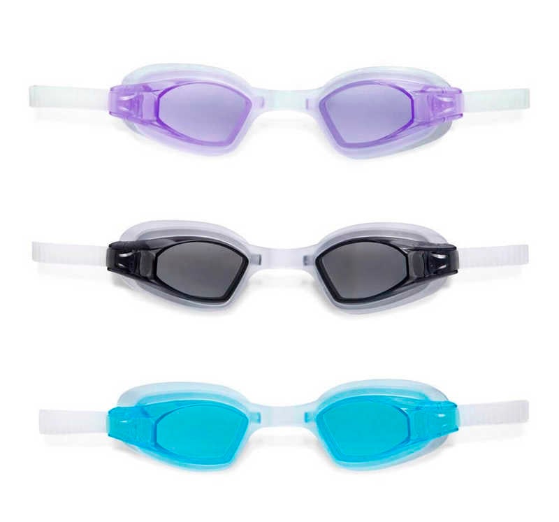 Intex Окуляри для плавання 55682 (12) "Спорт" гіпоалергенний полівініл, захищають від УФ-променів, 3 кольори, / 8 + /