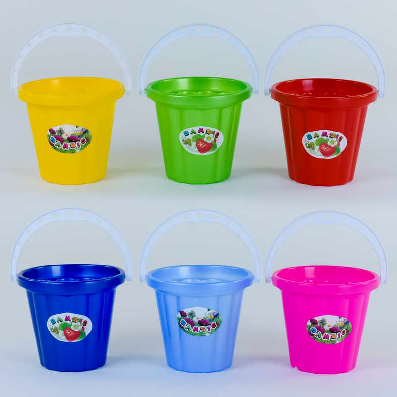 гр Відро вел. №1 порожнє 011 (90) "BAMSIC" 6 кольорів