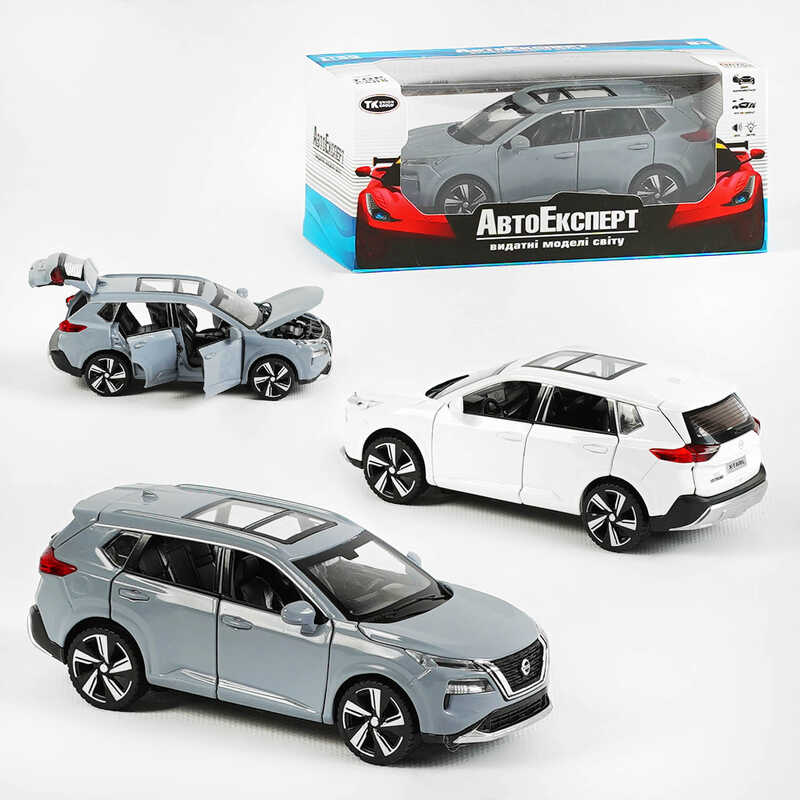 Машинка 10021 (48/2) "Авто Експерт", 2 види, металопластик, 1:32, звук, світло, інерція, рухомі елементи, в коробці