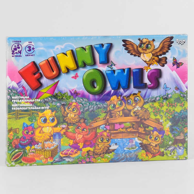 гр Настільна розважальна гра "Funny Owls" DTG98 (20) "Danko Toys", ОПИС УКР/РОС. МОВАМИ