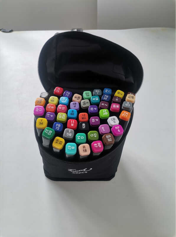 Набір маркерів C 65302 (30) 48 шт, двосторонні,  у чохлі