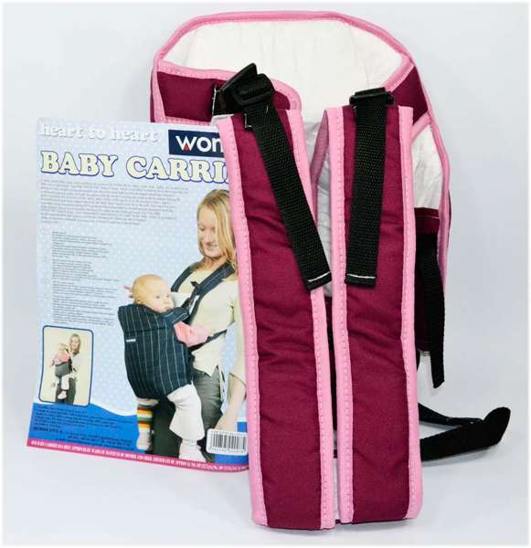 гр Рюкзак-кенгуру №6 200442 (1) сидячи, колір бордовий, для дітей з тримісячного віку, в пакеті