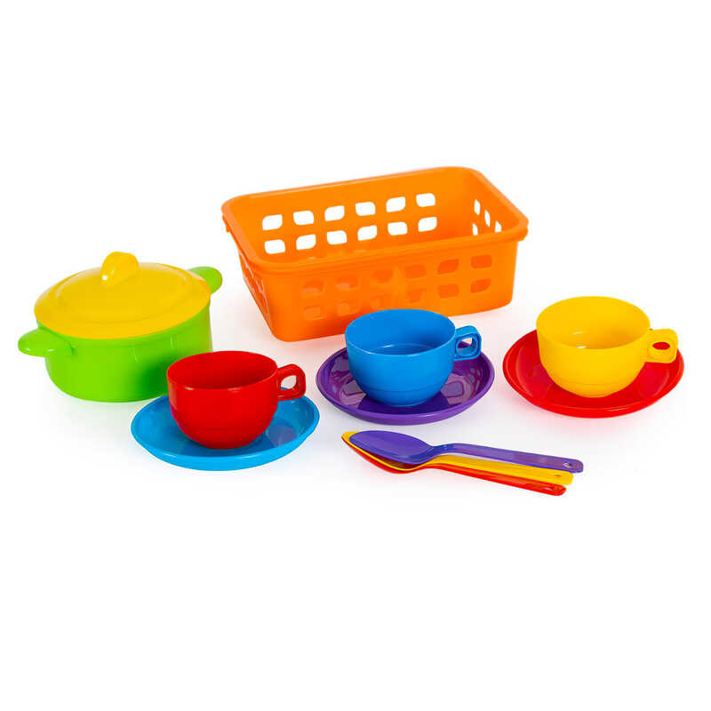 гр Набір посуду у малому кошику 4903 (34) "BAMSIC"