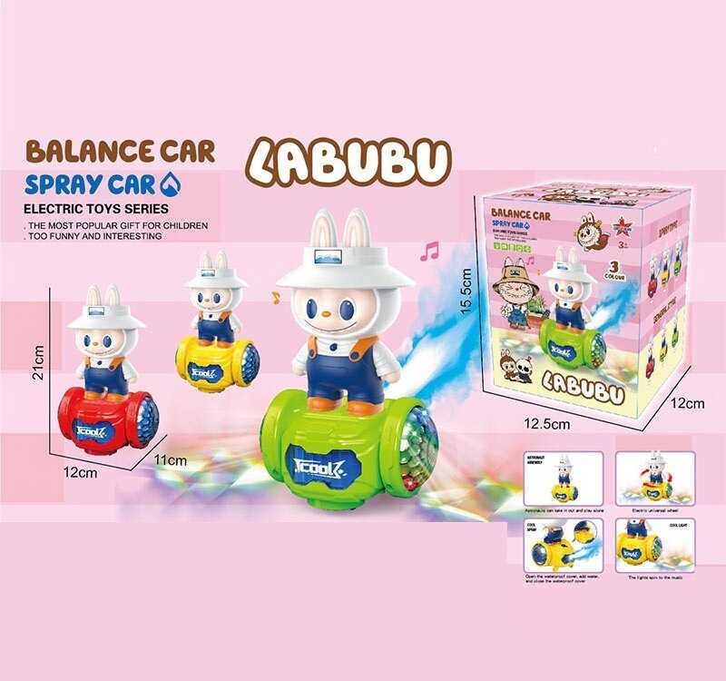 Музичний герой 0731 (144/2) 3 кольори, парогенерація, підсвічування, на батарейках, колесо вільного ходу, проєктор, звуки, в коробці, ВИДАЄТЬСЯ ТІЛЬКИ МІКС ВИДІВ