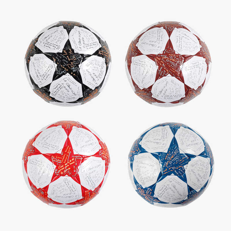 М`яч футбольний С 70149 (60) 4 види, розмір №5, матеріал м`яка EVA, 310-330 грамів, гумовий балон, ВИДАЄТЬСЯ ТІЛЬКИ МІКС ВИДІВ