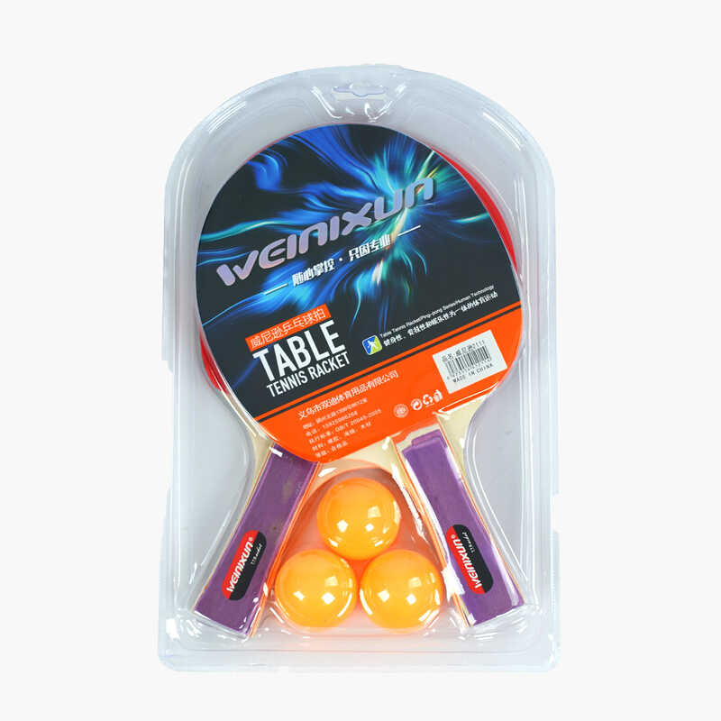 Набір ракеток C 65308 для пінг понгу (50) 2 ракетки, 3 м'ячики, в слюді
