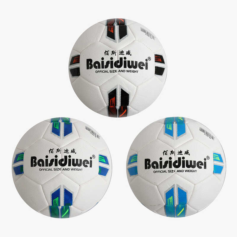 М`яч футбольний C 70451 (60) 3 види, вага 400-420 грамів, матеріал PU, балон гумовий, розмір №5, ВИДАЄТЬСЯ ТІЛЬКИ МІКС ВИДІВ