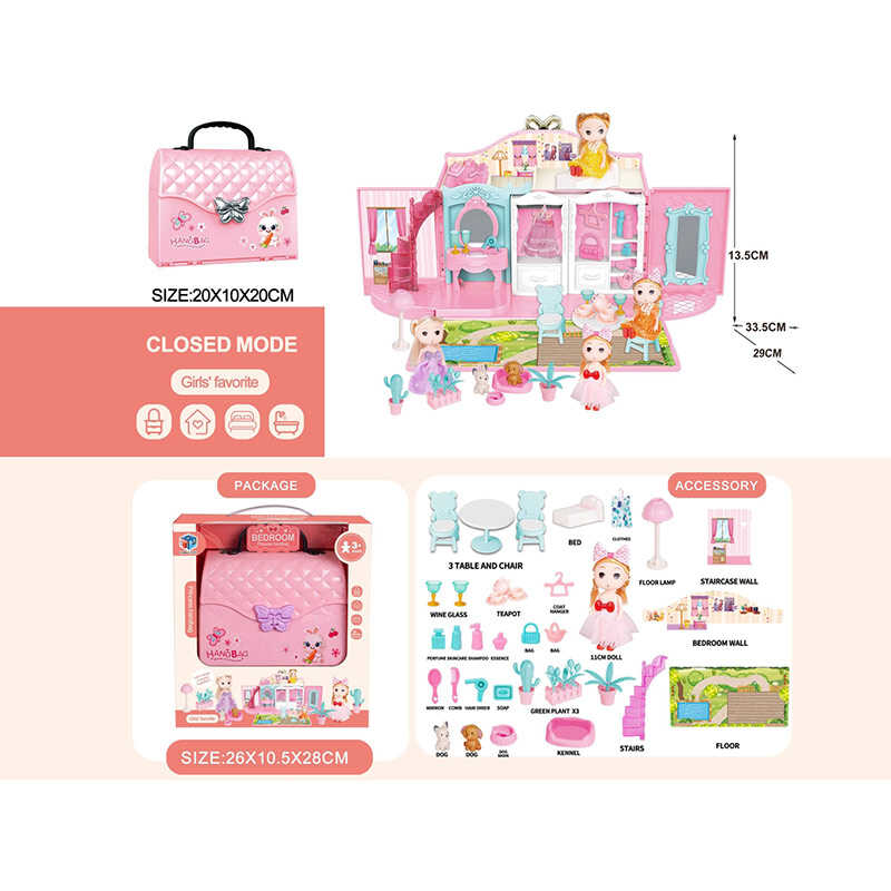 Будиночок 6688-52 (36) лялька, меблі, улюбленці, в коробці