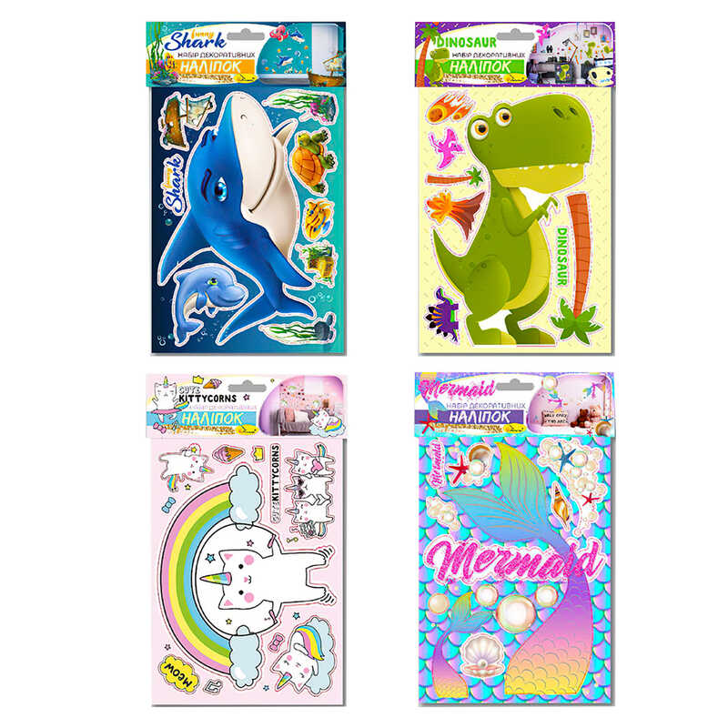 гр Набір декоративних наліпок, А3 "Дитячий" (40) НДН-02 "Апельсин" ВИДАЄТЬСЯ МІКС ВИДІВ